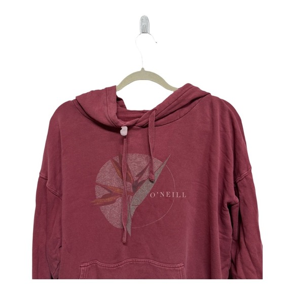 O'Neill Surf Women's Hoodie Red Skater Surfer Size Large Comfort - Picture 2 of 7